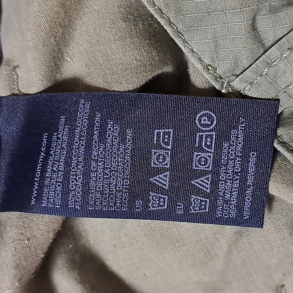 Tommy Hilfiger Printed Roll Up Cuffed Chino Cargo Capri Pants Outdoor Athletic - Picture 7 of 9